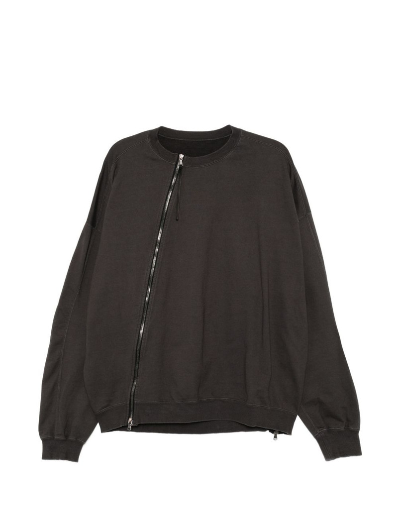 sweat zip-up cardigan 1