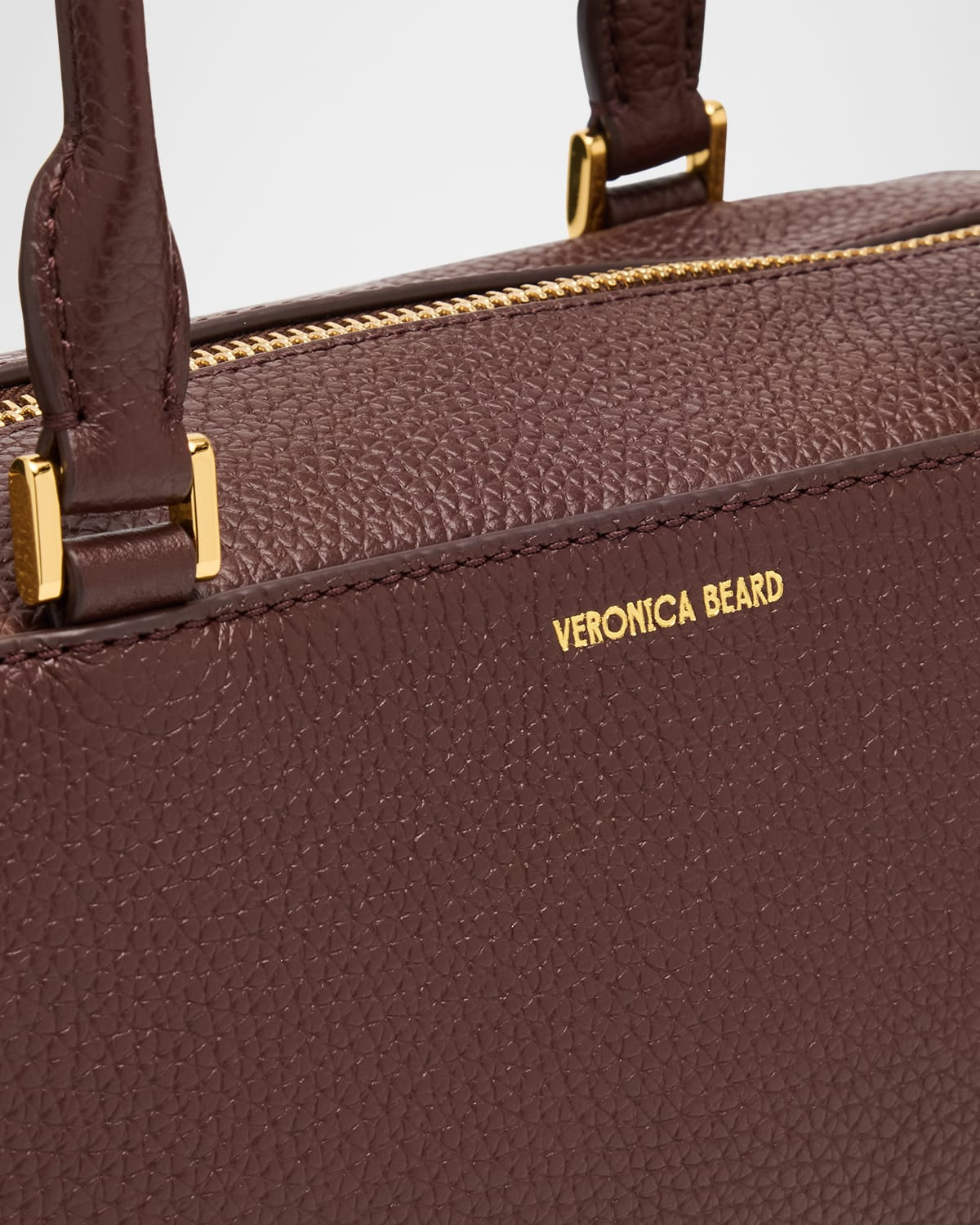 Boxy Grain Leather Shoulder Bag - 5