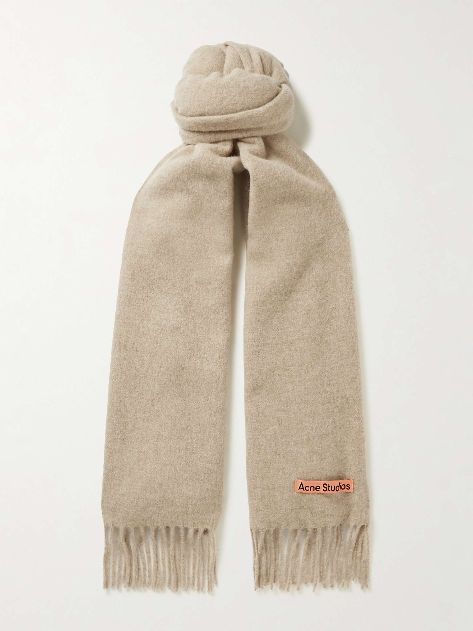 Canada Fringed Wool Scarf - 1