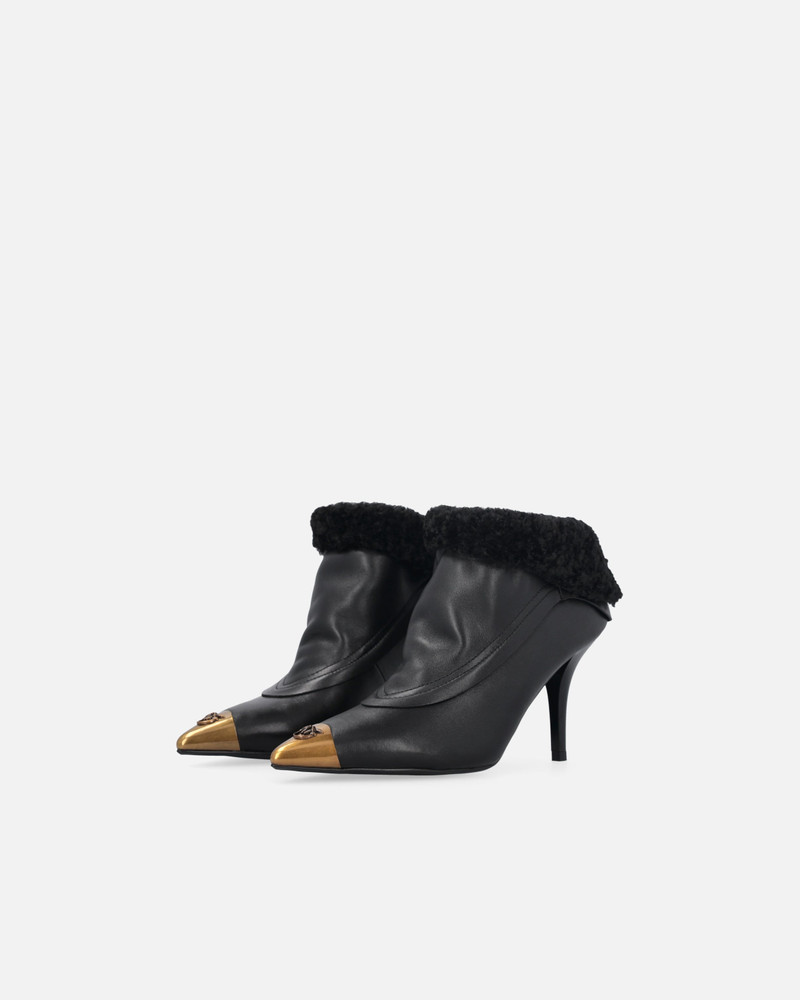 BOOTIES WITH FAUX FUR AND METAL TOE 8
