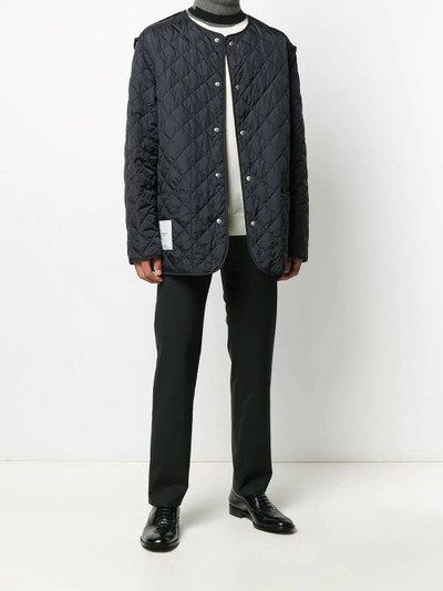 Maison Margiela diamond quilt buttoned jacket outlook