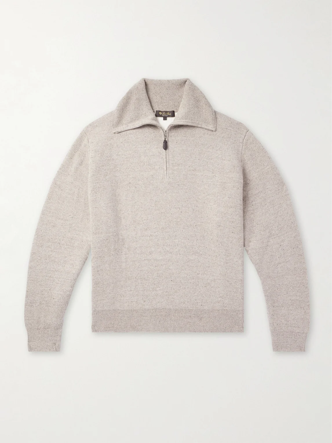 Linen and Cashmere-Blend Zip-Up Sweater - 1