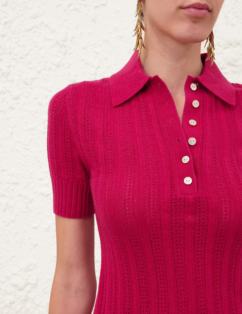 RIBBED KNIT POLO 4