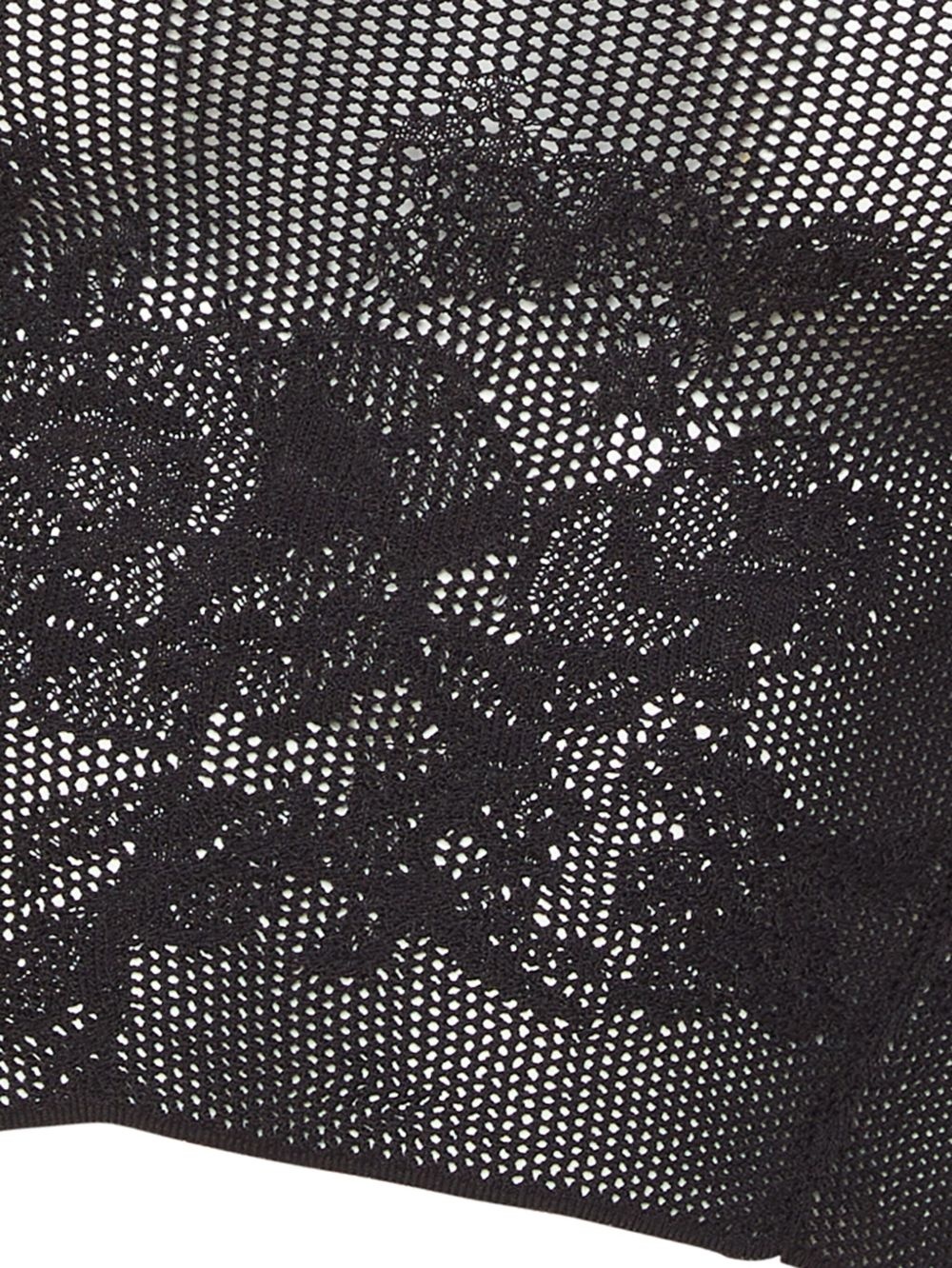 pointelle-knit lace T-shirt - 2