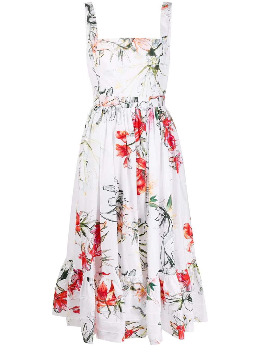 Endangered Flower midi dress - 1