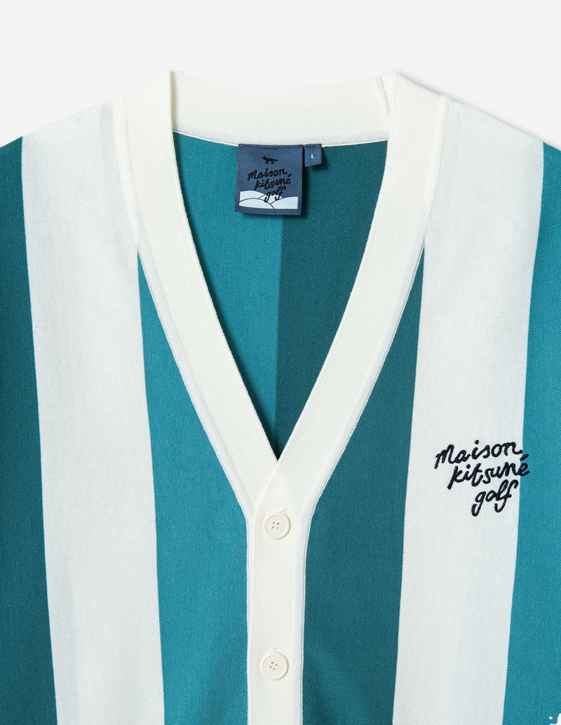 Men Golf Stripe Cardigan 7