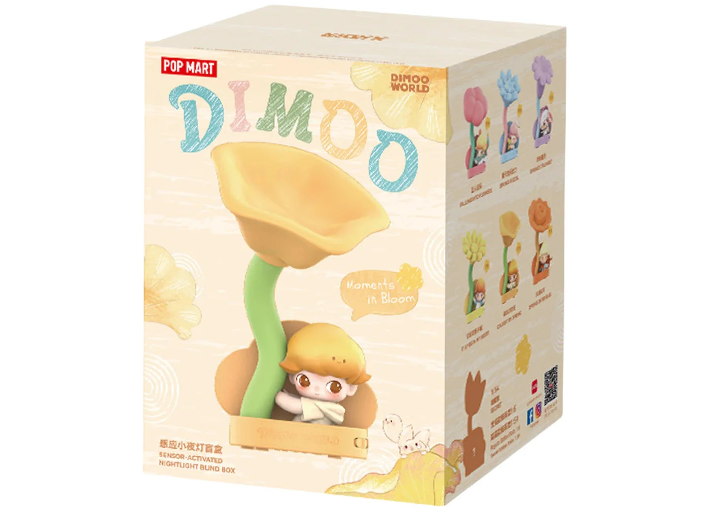 Pop Mart DIMOO Moments in Bloom Series Sensor Activated Nightlight Single Blind Box - 1