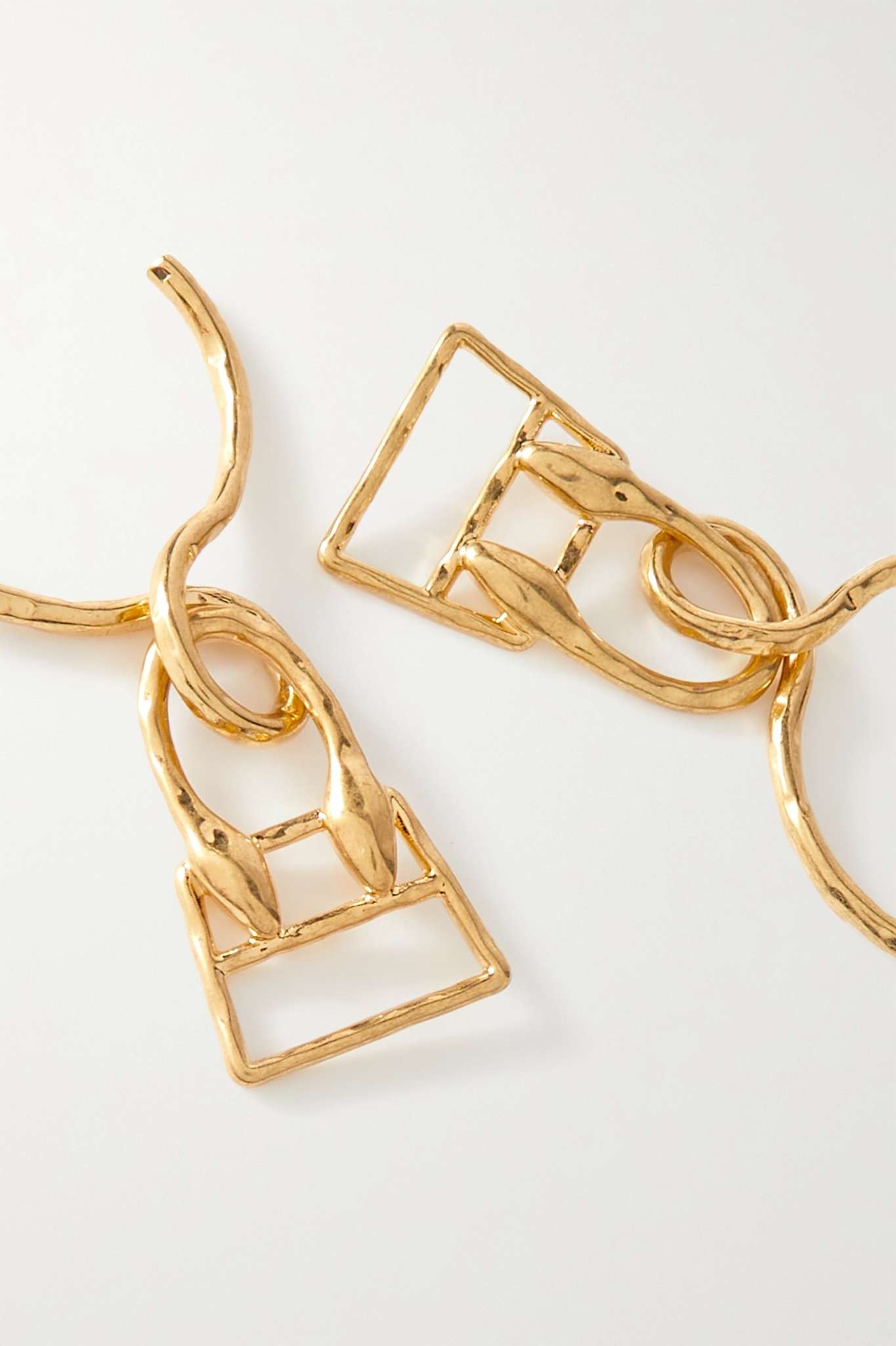 Le Chiquita gold-tone hoop earrings - 4