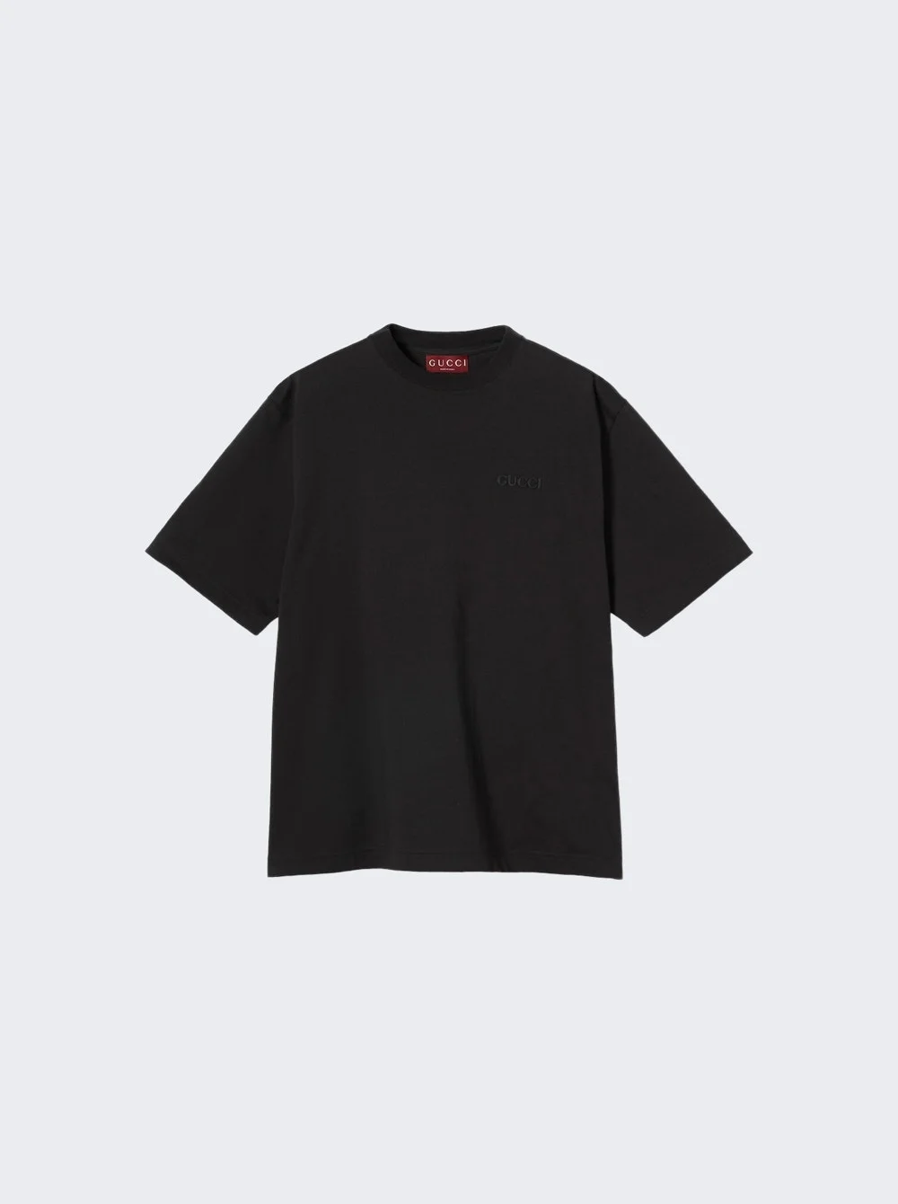 logo-embroidered cotton T-shirt - 1