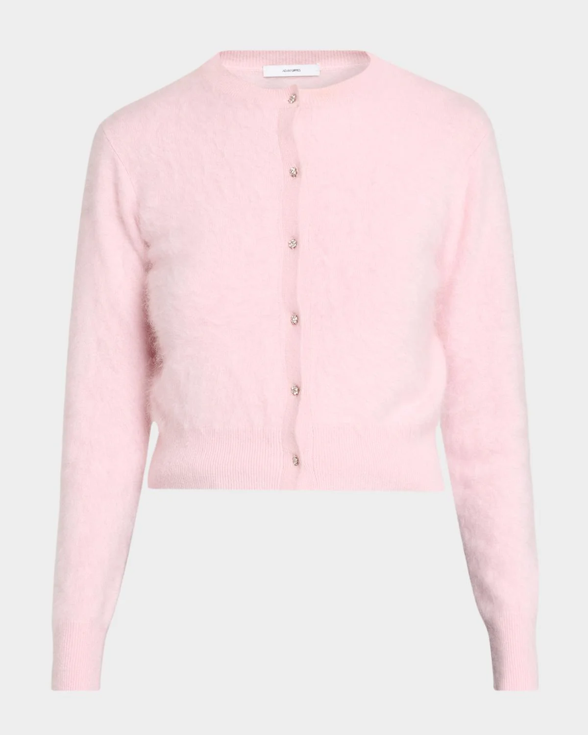 Cruz Fuzzy Cashmere Crewneck Cardigan - 1