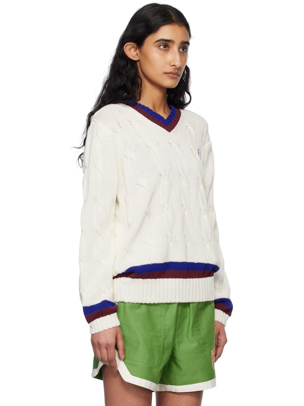 White Tennis Sweater - 2
