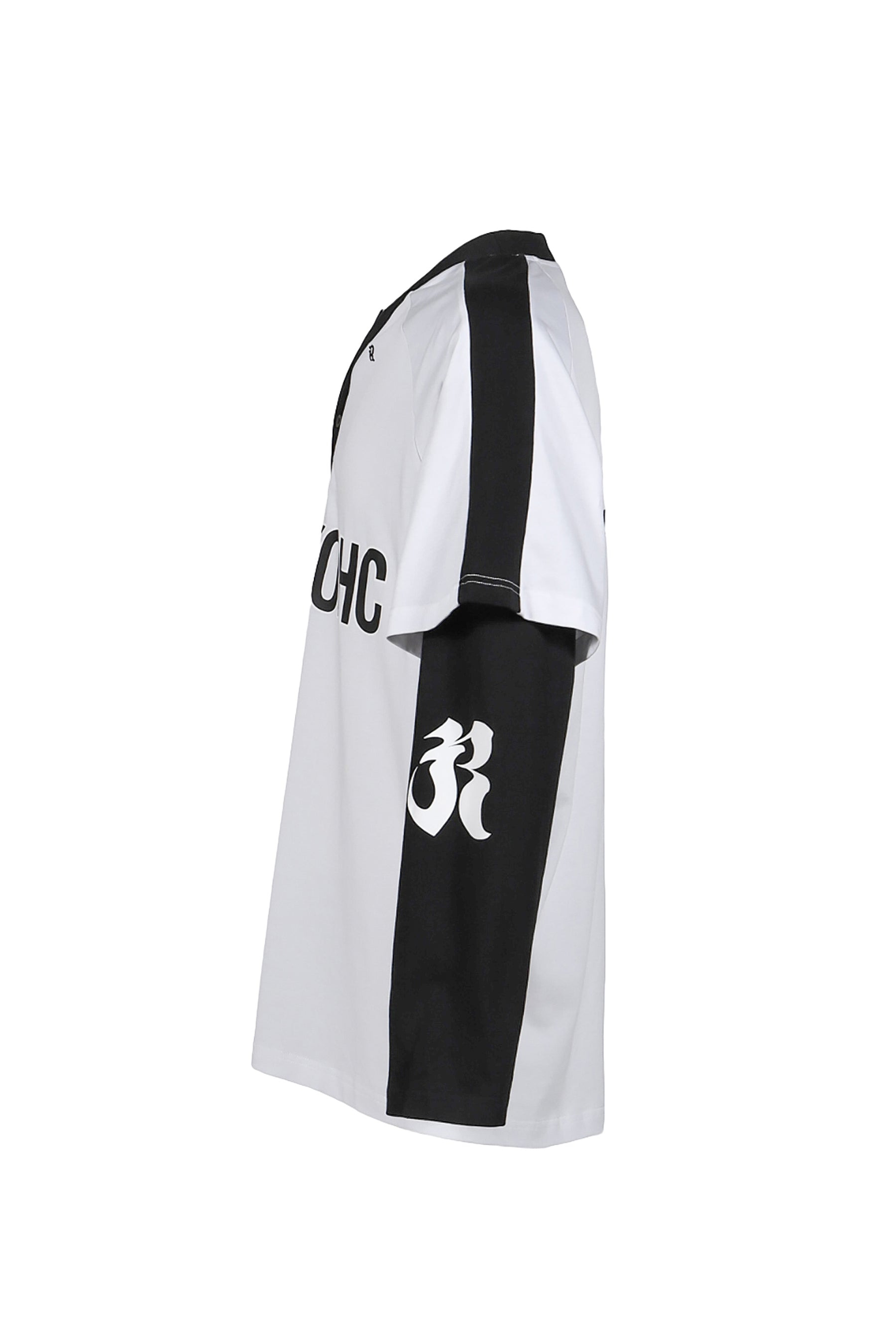 BASEBALL LONGSLEEVE POLO / WHT - 7