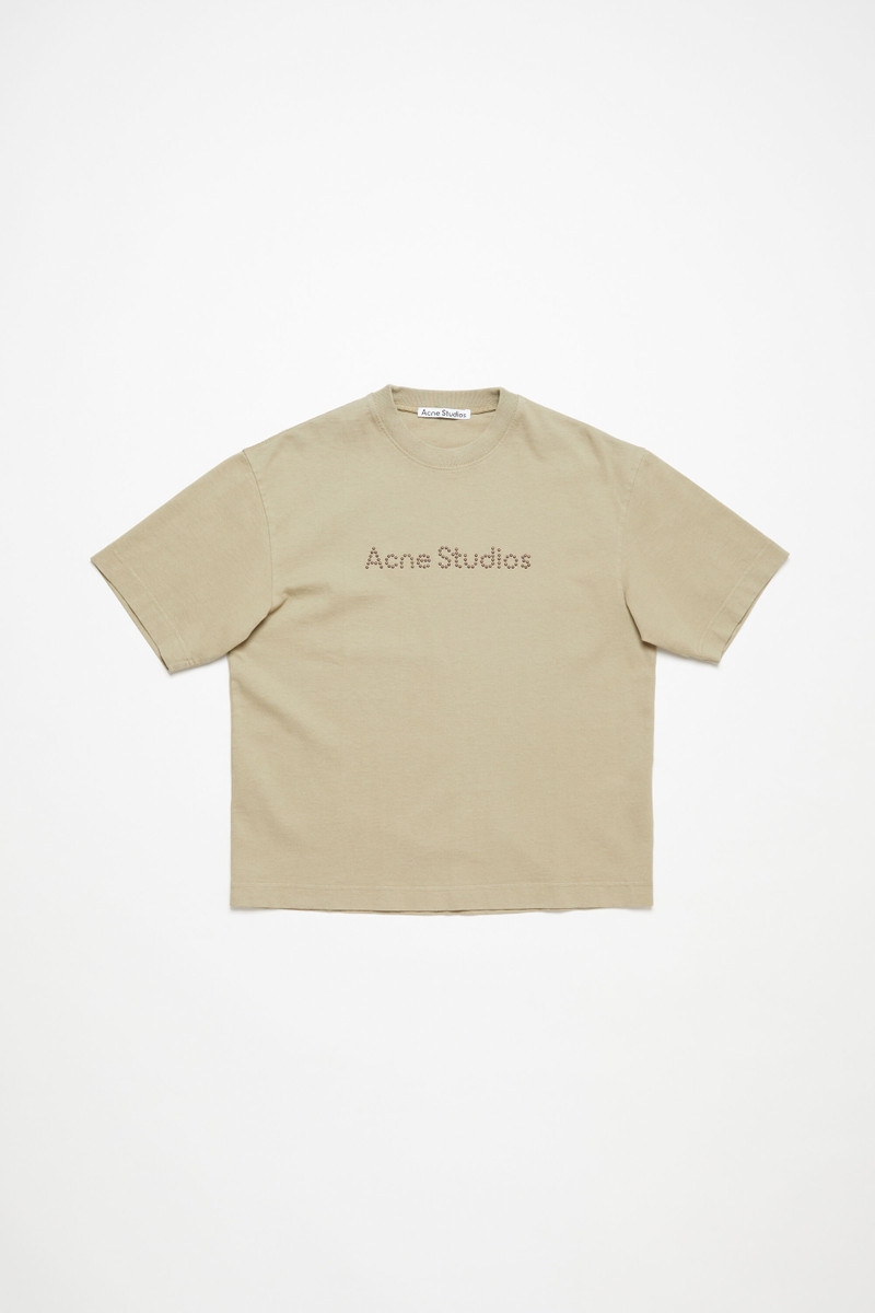 Logo t-shirt - Relaxed fit - Sand beige 1
