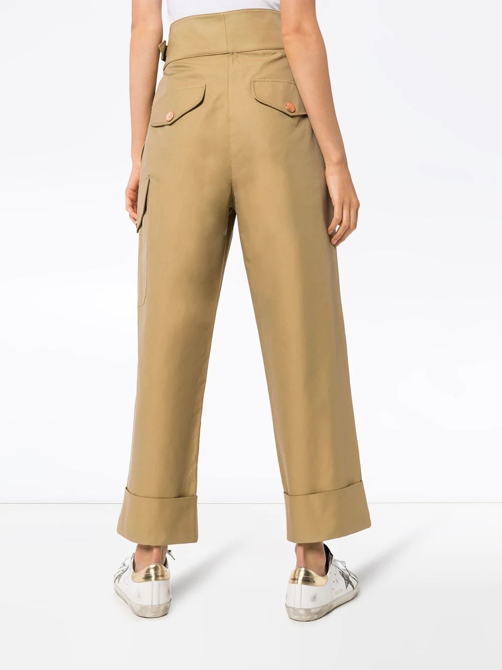 City high-waisted cargo trousers - 4