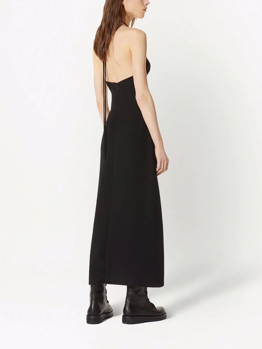 halterneck sleeveless dress - 4