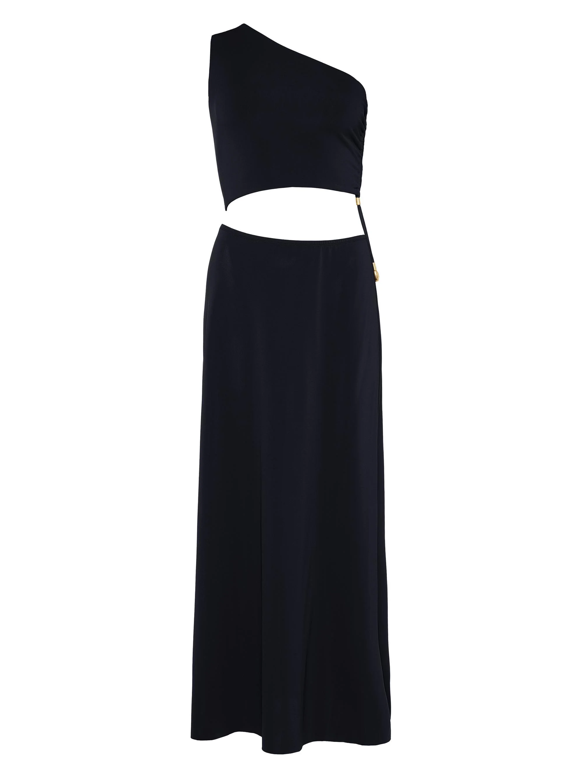 Women's Légende Asymmetric One-Shoulder Maxi Dress - Black - 1