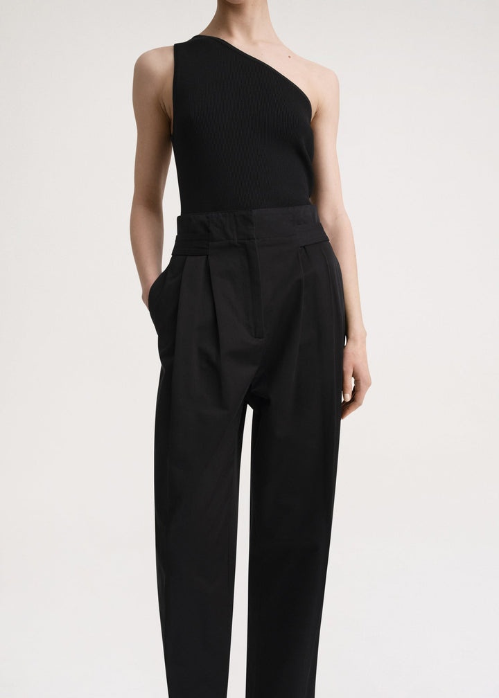 Double-Pleated trousers black - 5