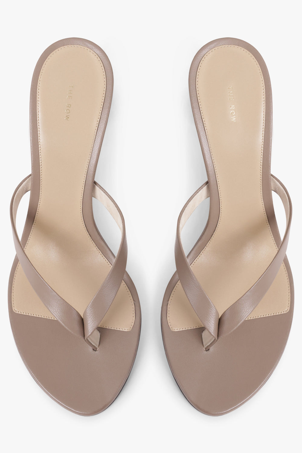 SACHA 90MM THONG HEEL | BEIGE GREY - 4