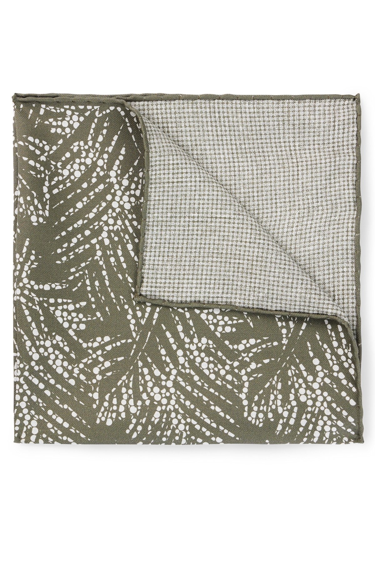 POCKET SQUARE IN PURE SILK WITH DIGITAL PRINT - 1