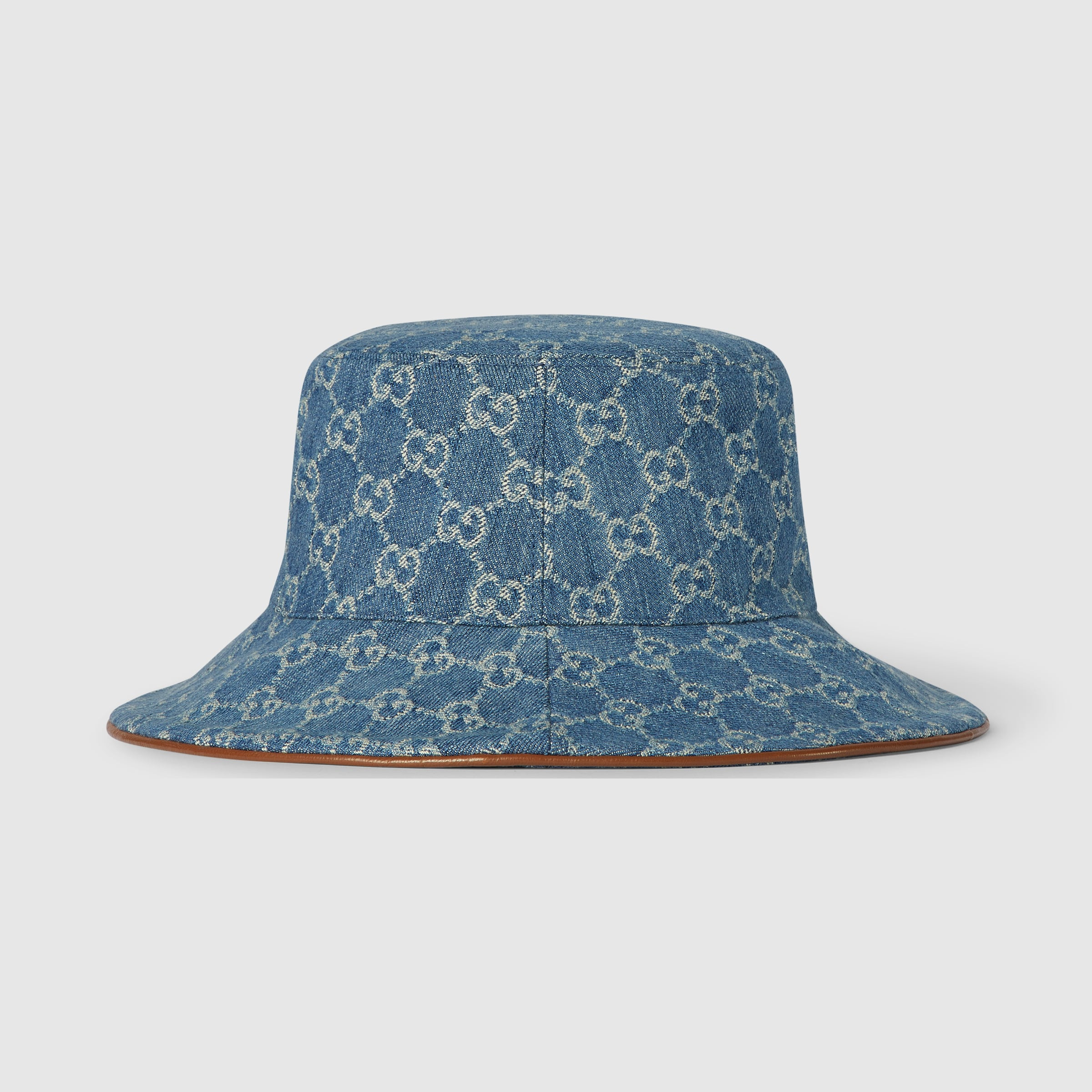 GG denim bucket hat with Horsebit - 2