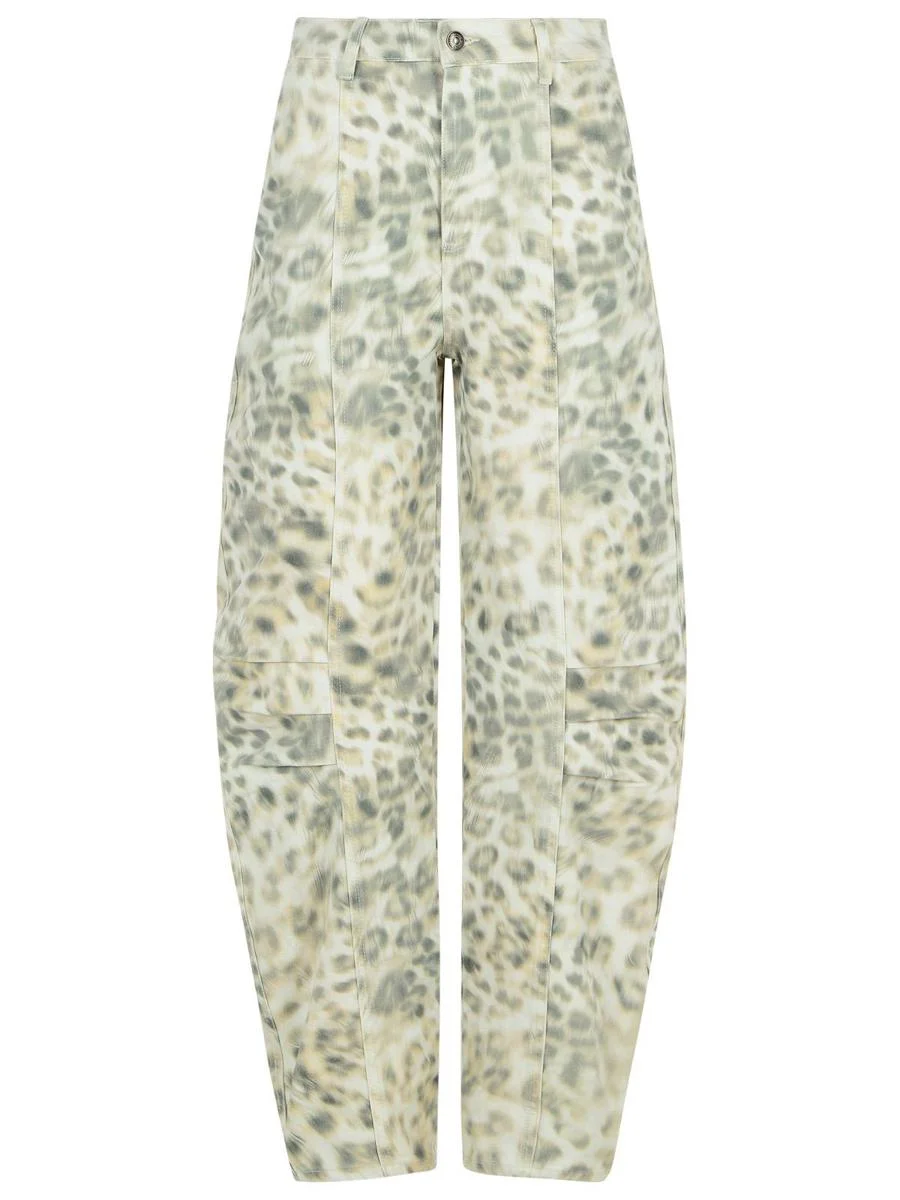 Rotate Birger Christensen 'Cargo' Multicolor Cotton Jeans - 1