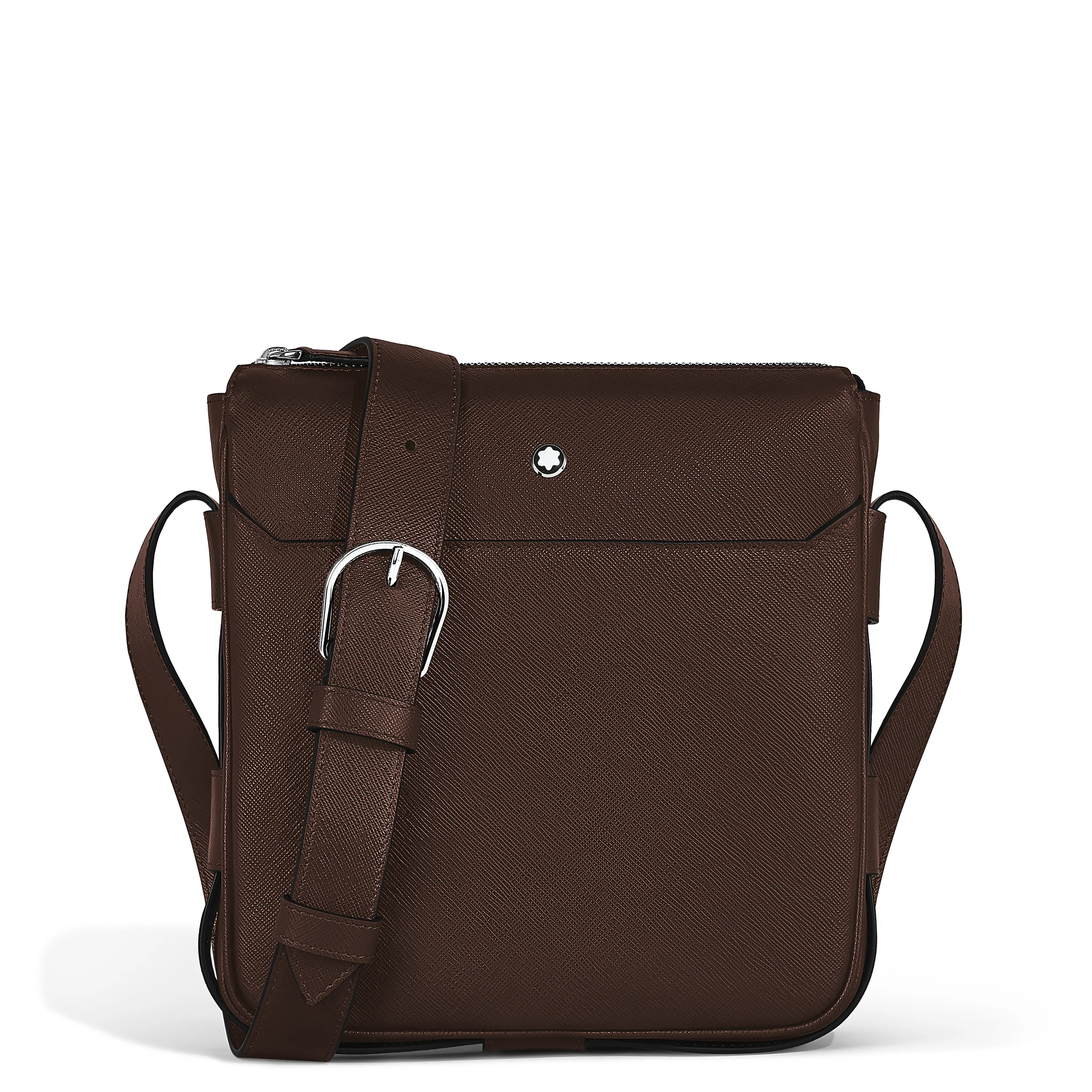 VERTICAL BELT MESSENGER BAG IN SARTORIAL LEATHER - 1