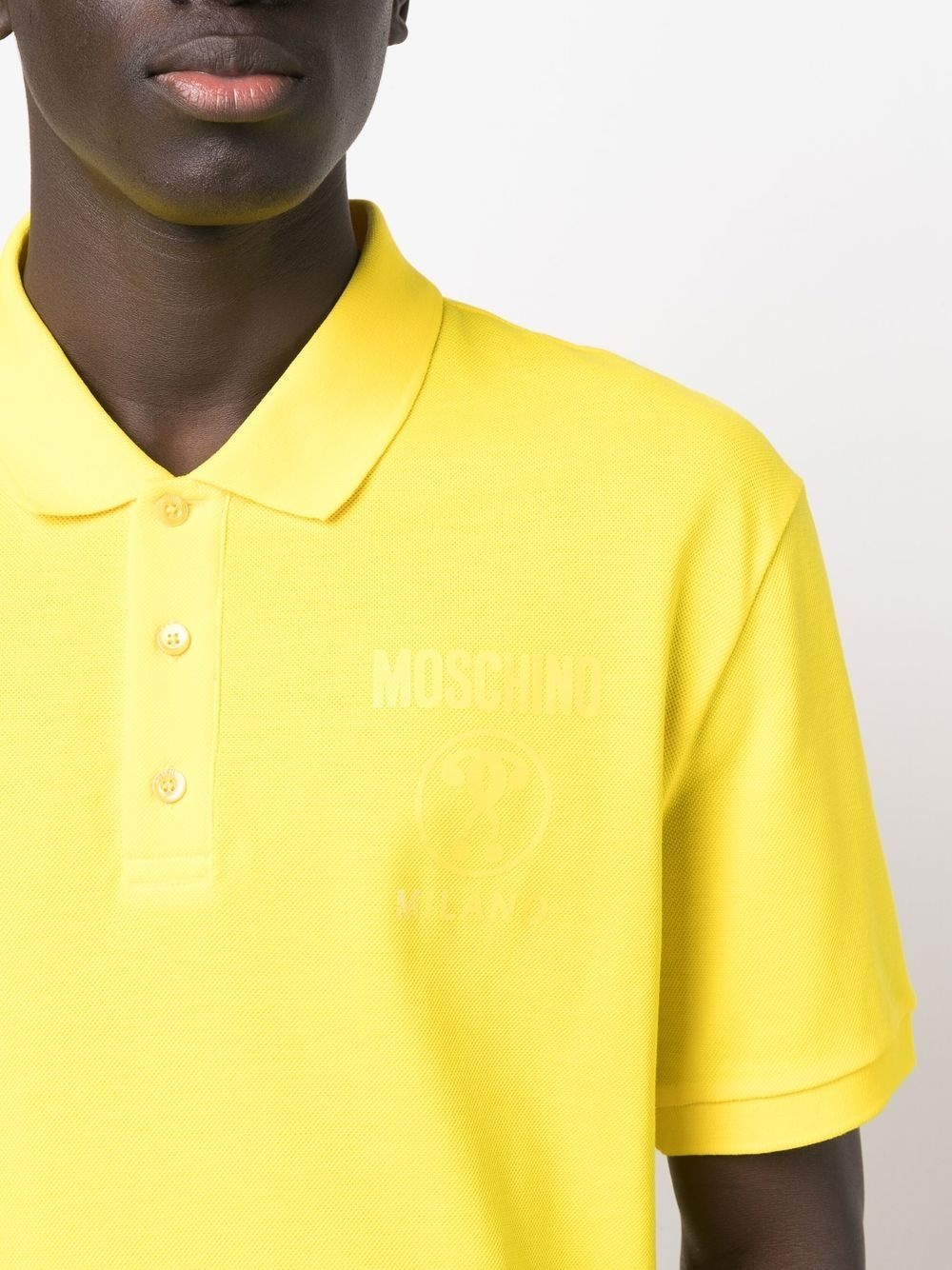 chest logo-print polo shirt - 5