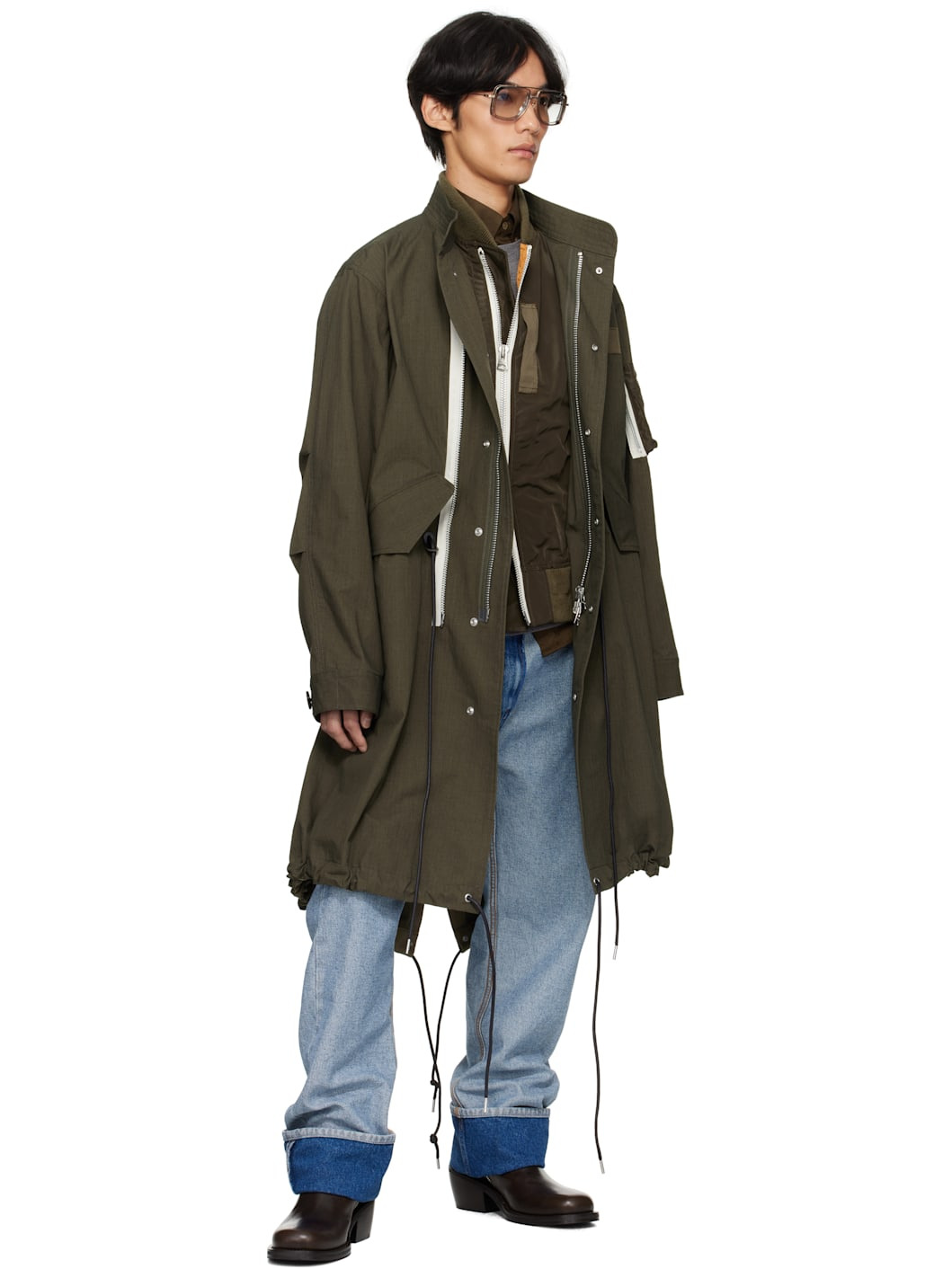 Khaki Rip Stop Coat - 4