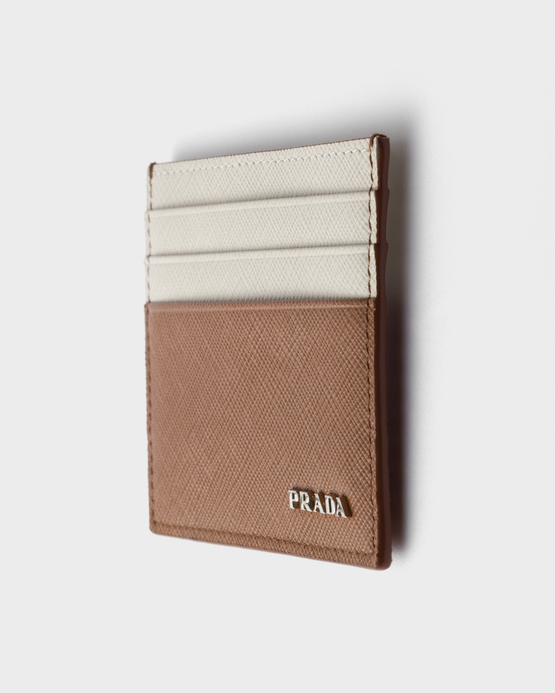 Prada Saffiano leather card holder outlook