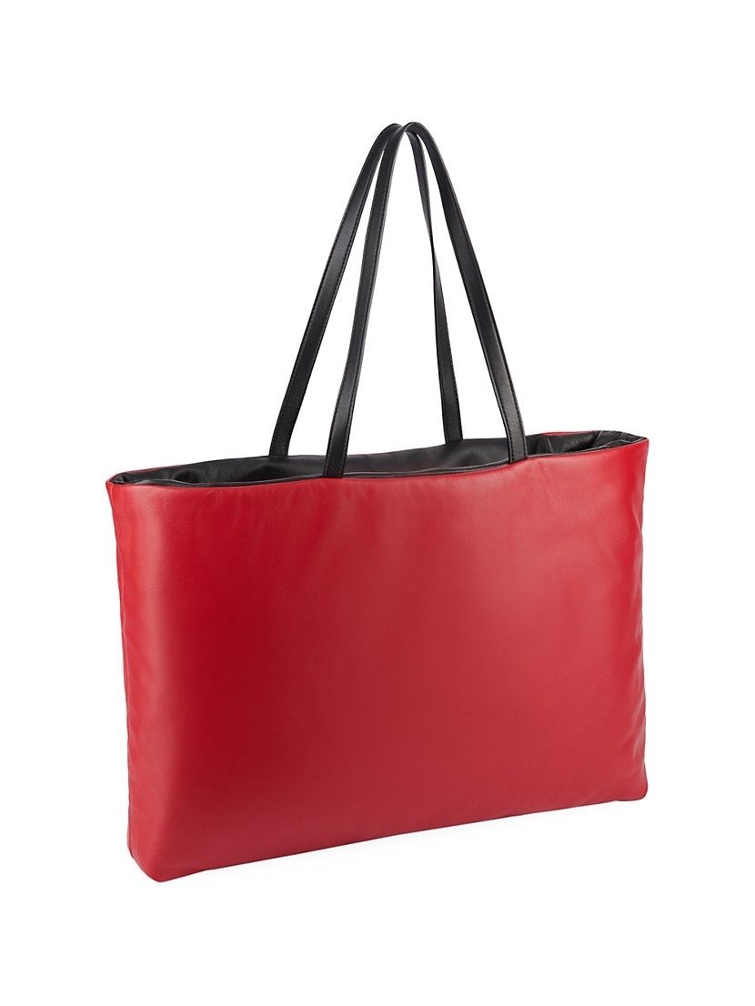 Mansur Gavriel Pillow Reversible Leather Tote saksfifthavenue REVERSIBLE