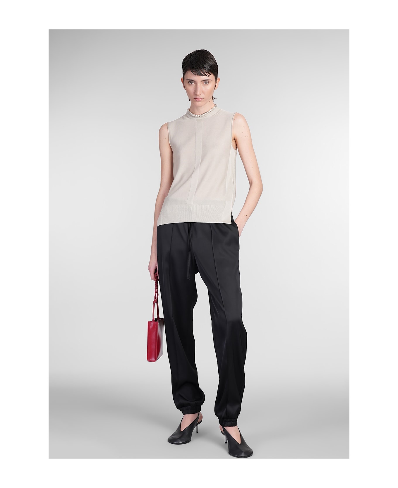 Trousers 07 Pants In Black Viscose - 2