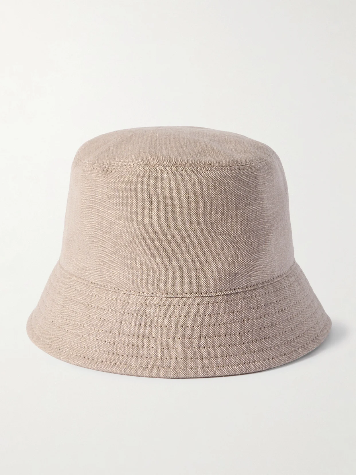 Embellished Linen And Wool-blend Bucket Hat - 1