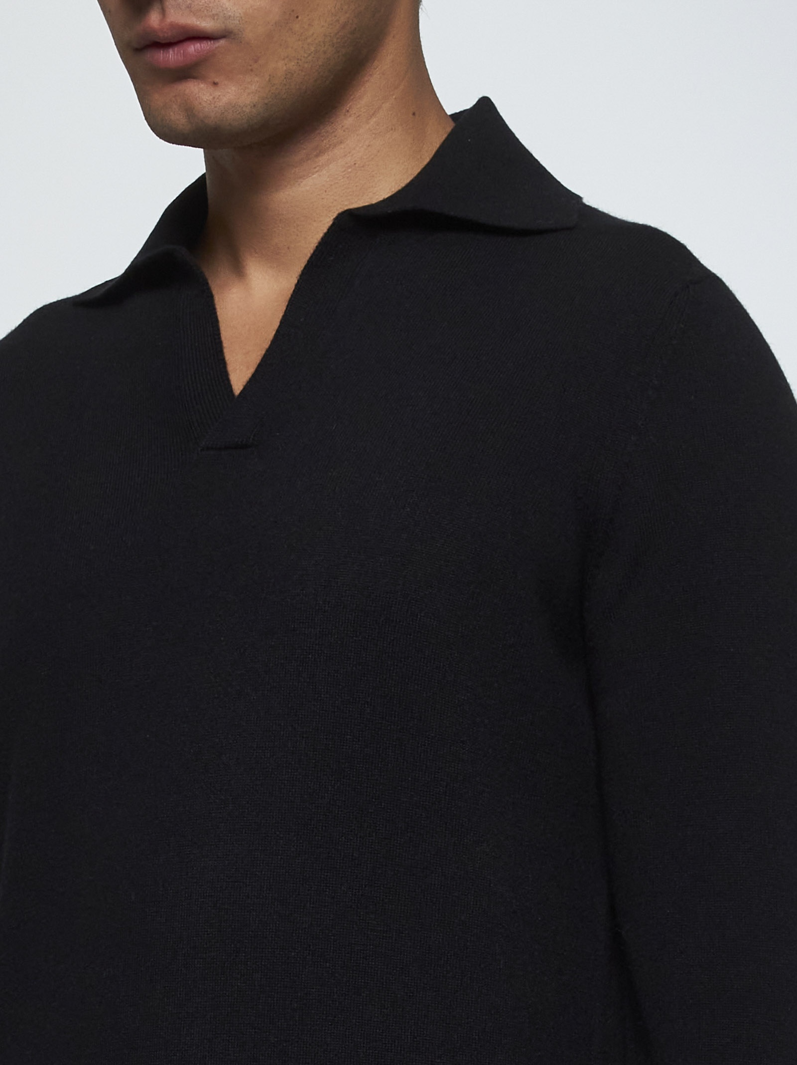 Cashmere polo shirt - 5