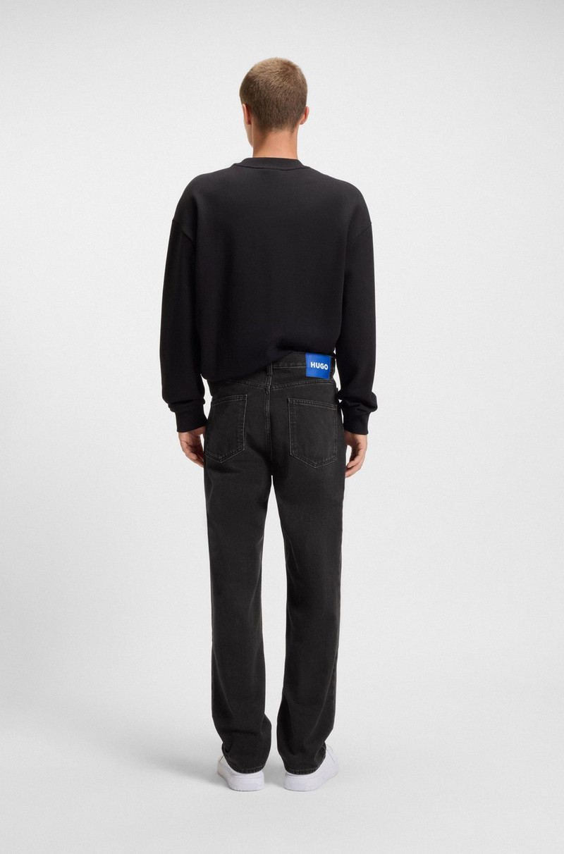 REGULAR-FIT JEANS IN DARK-GRAY DENIM 4