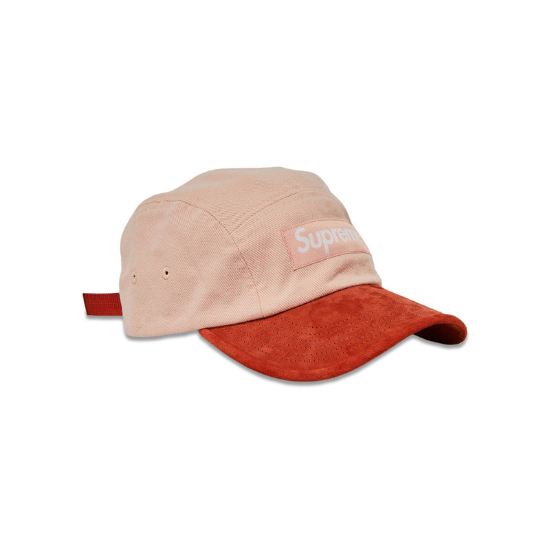 Supreme Supreme Suede Visor Camp Cap 'Peach' outlook
