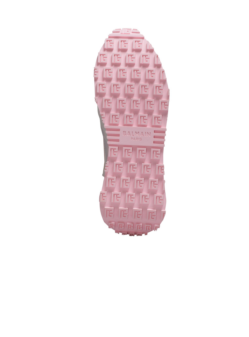 Suede, nylon and mesh low-top Racer sneakers 4