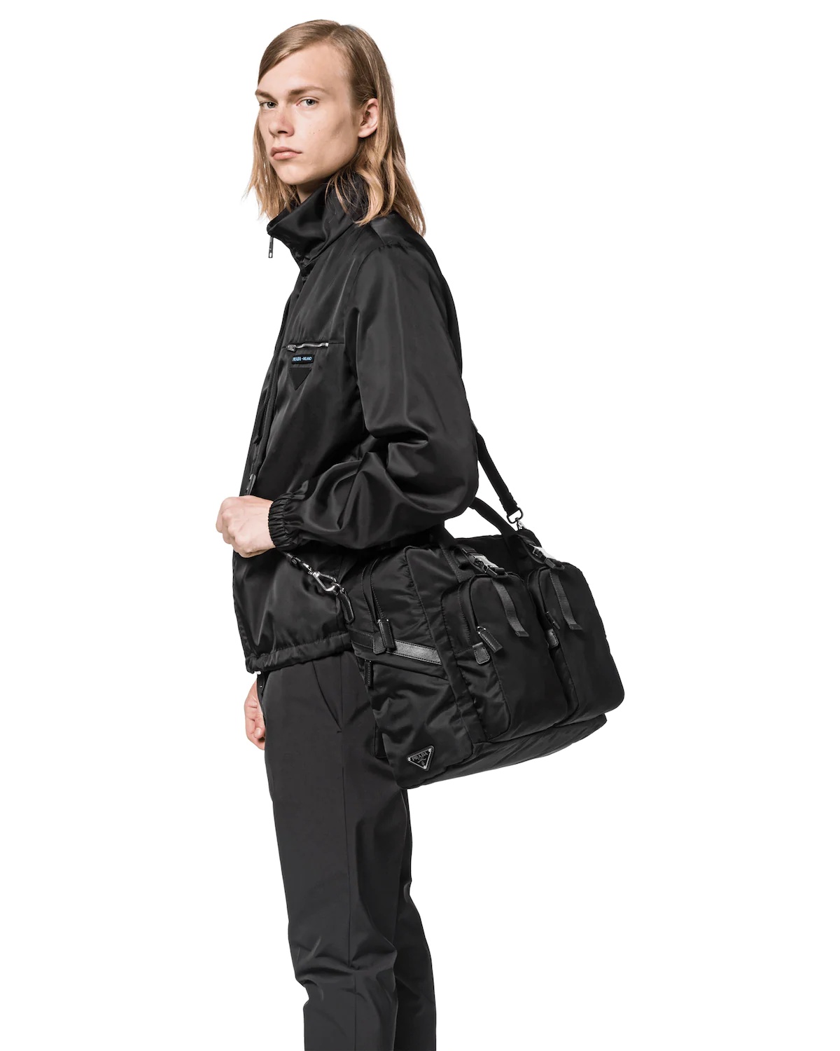 Nylon and Saffiano leather Briefcase - 2