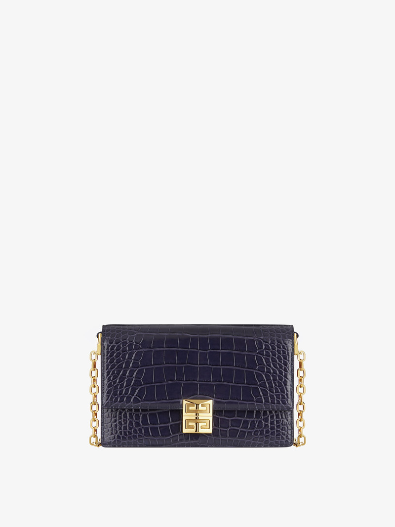 MEDIUM 4G BAG IN ALLIGATOR WITH CHAIN 1