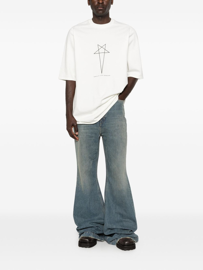 Rick Owens DRKSHDW five-pockets flared jeans outlook