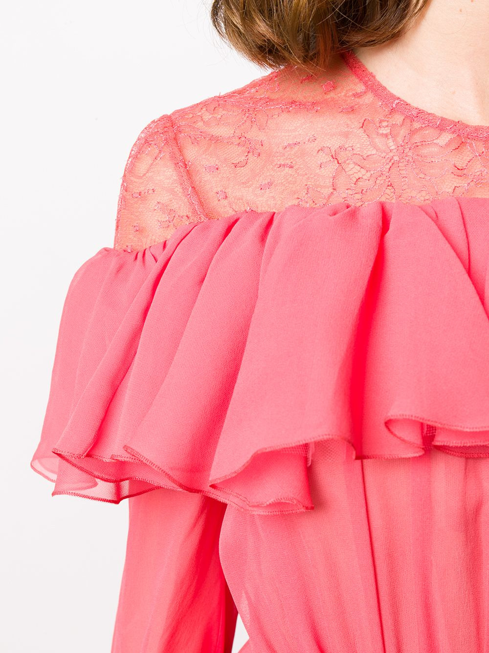 asymmetric ruffled gown - 5