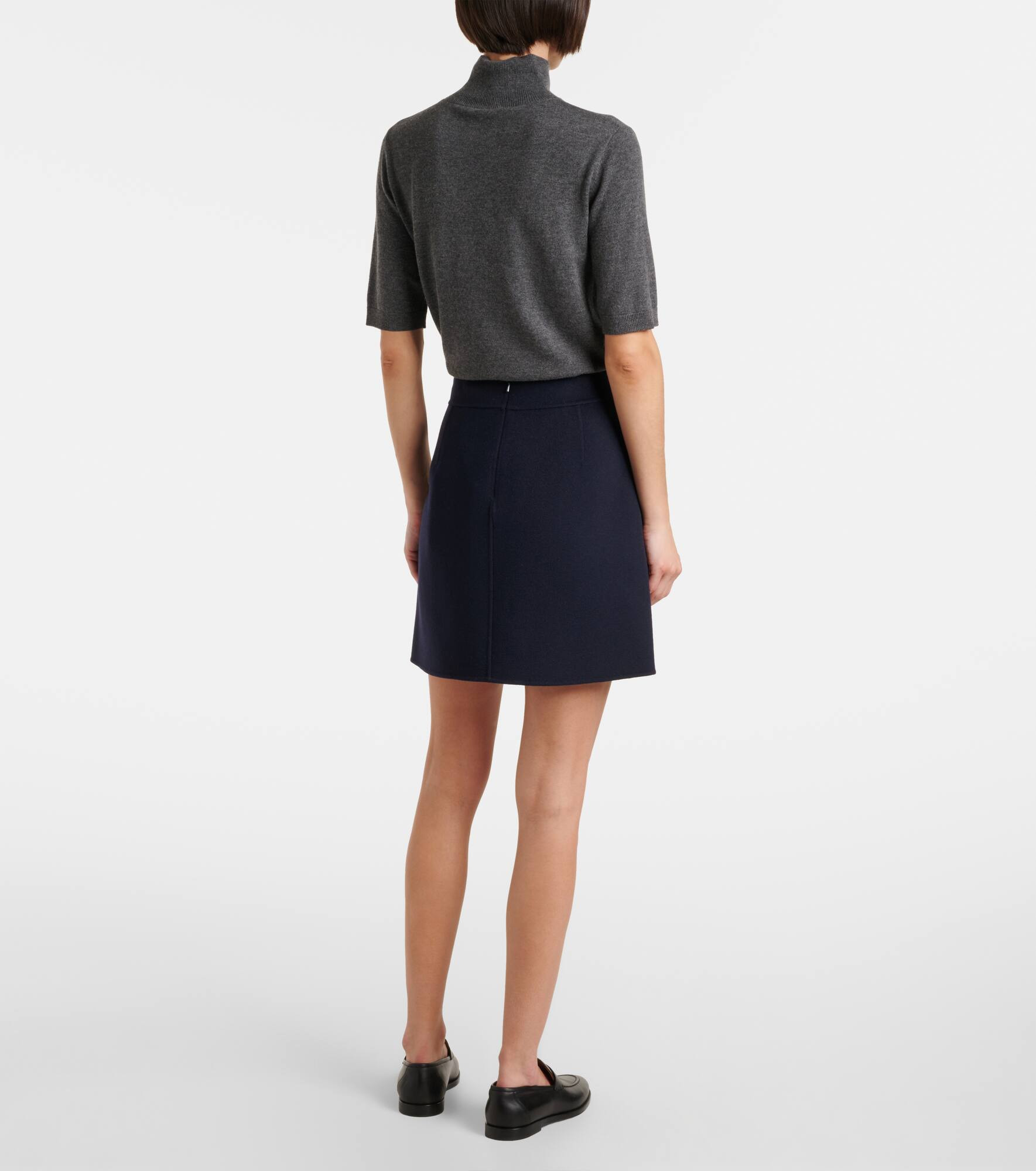 Virgin wool pencil skirt - 3