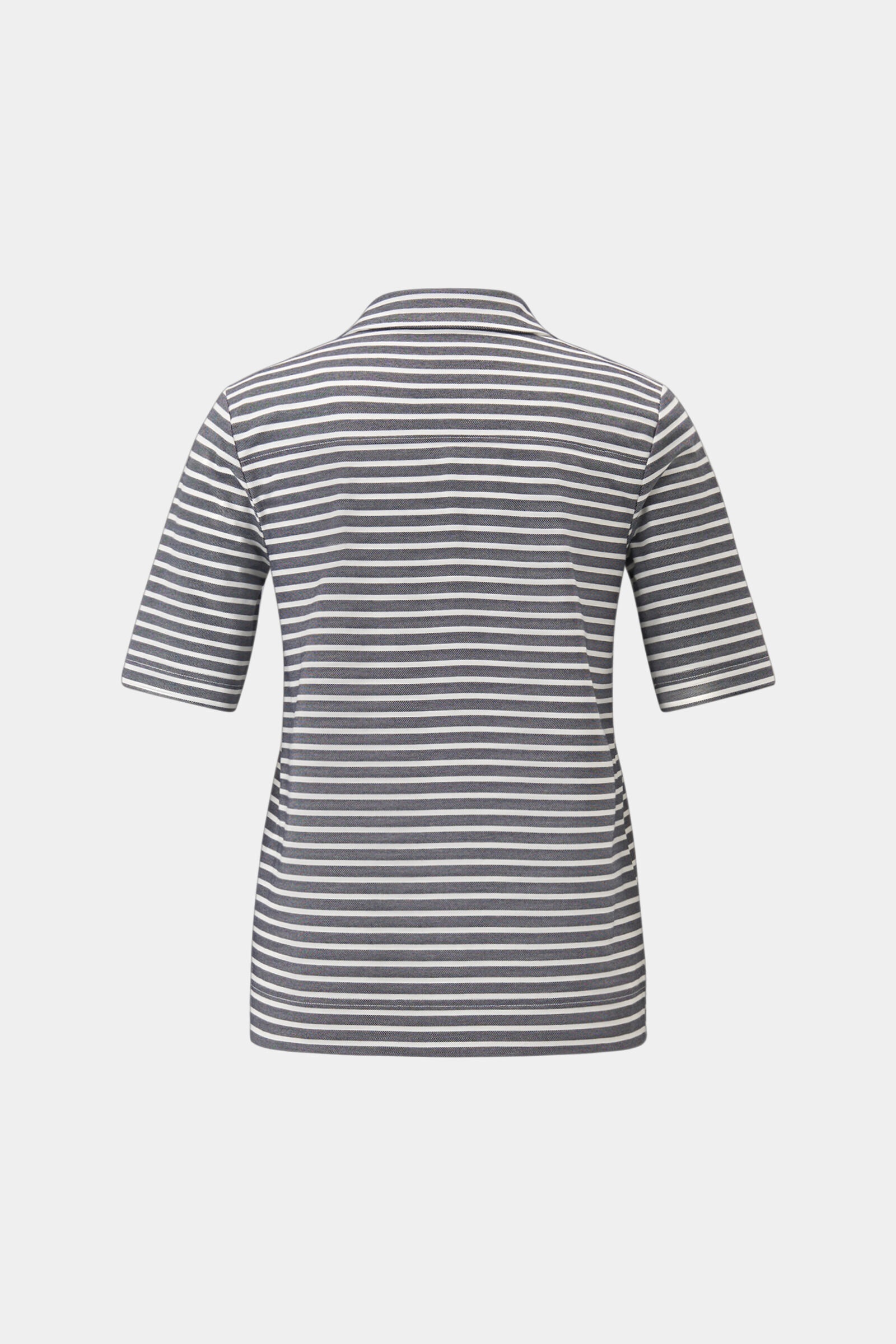 Peony polo shirt in Navy blue/off-white - 6