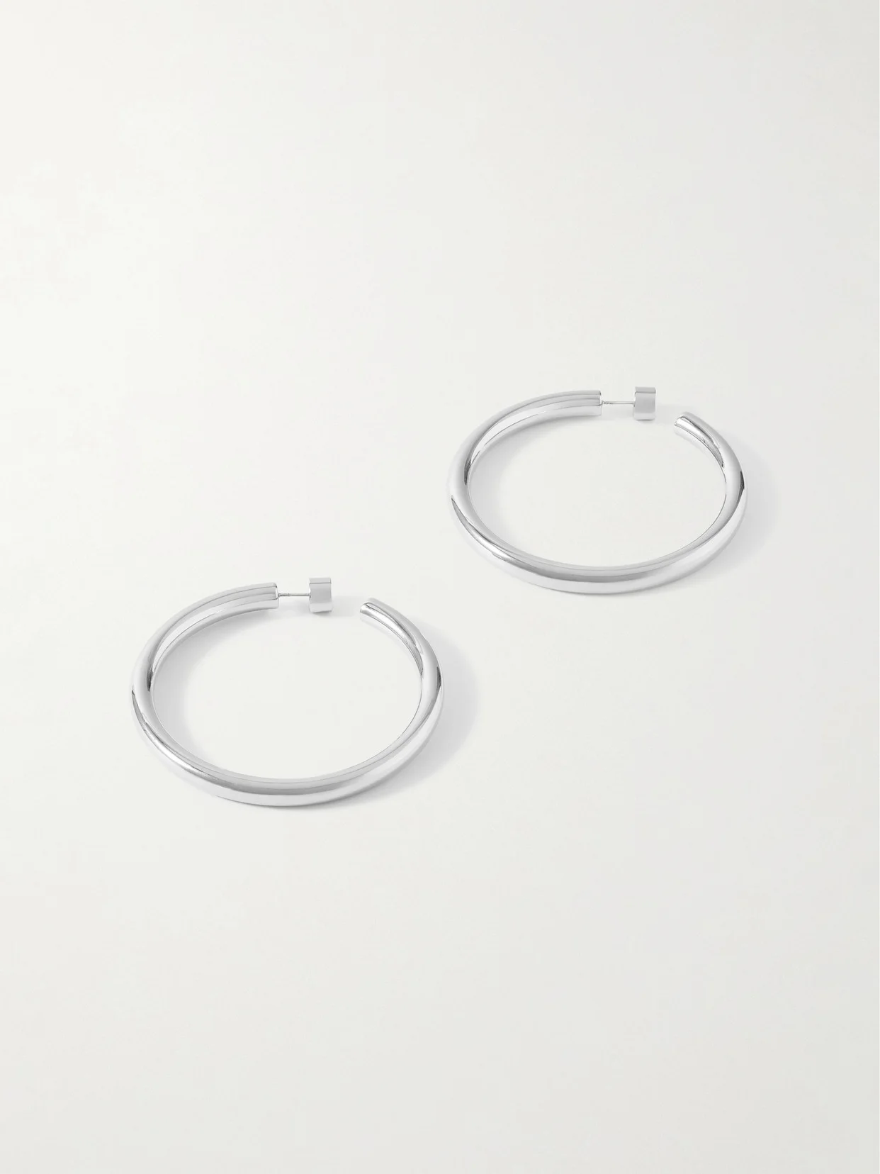 Natasha Silver-plated Hoop Earrings - 1