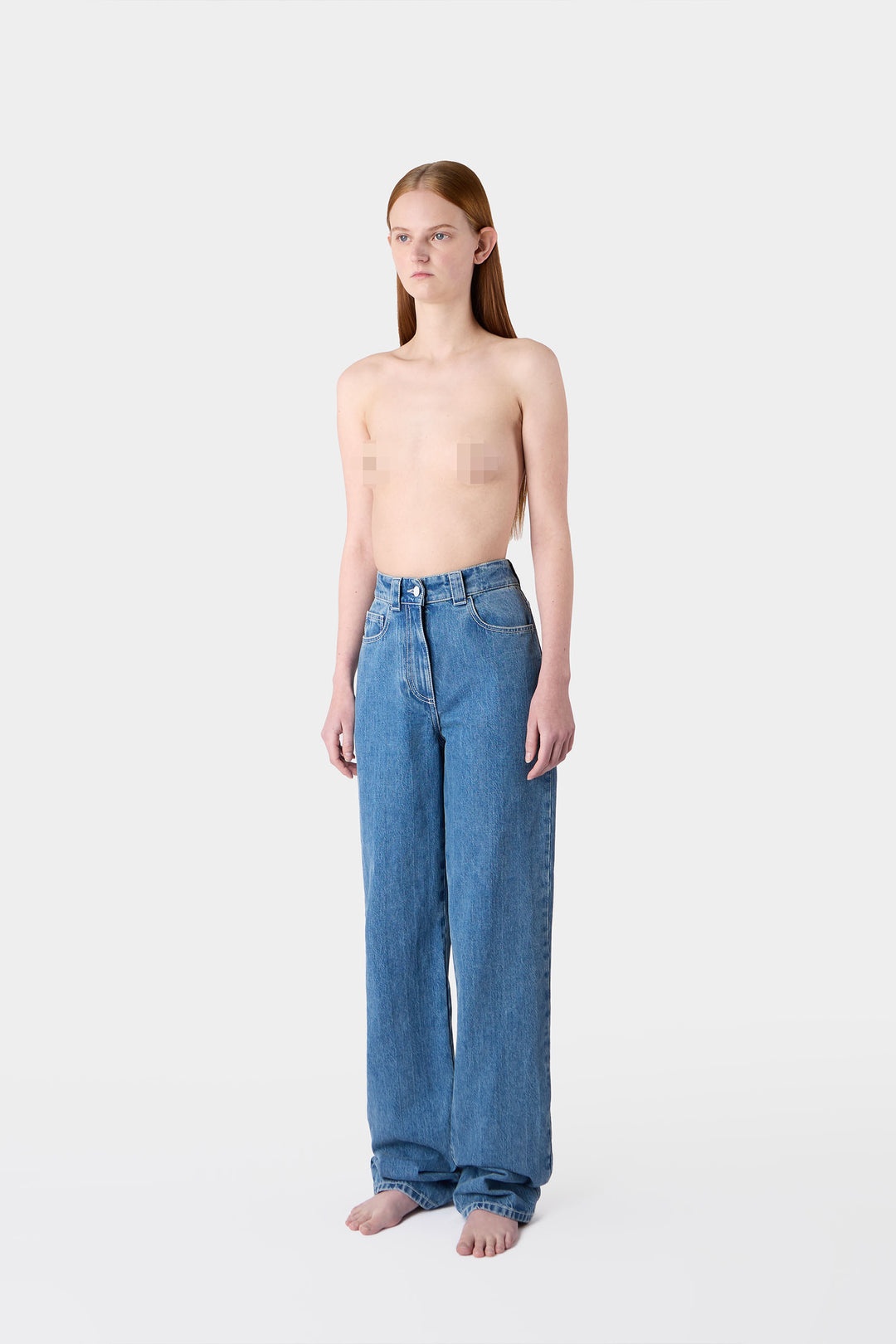 BELLIDENTRO PANTS / light washed denim - 5