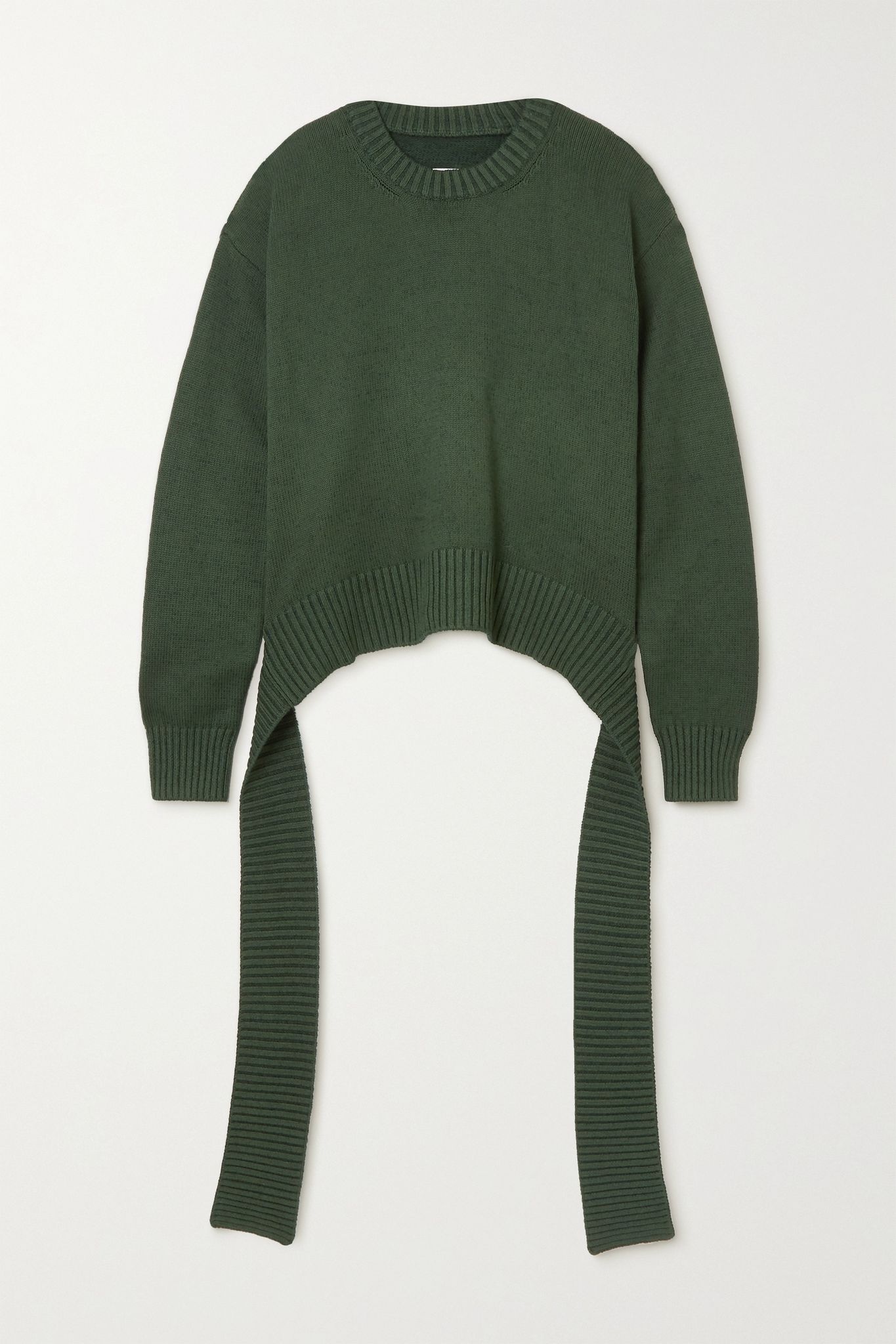 Tie-detailed knitted sweater - 1