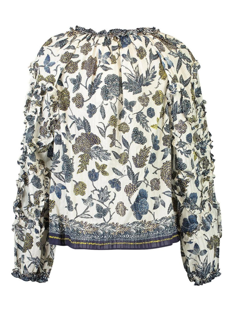 ULLA JOHNSON Azrou floral-print blouse outlook