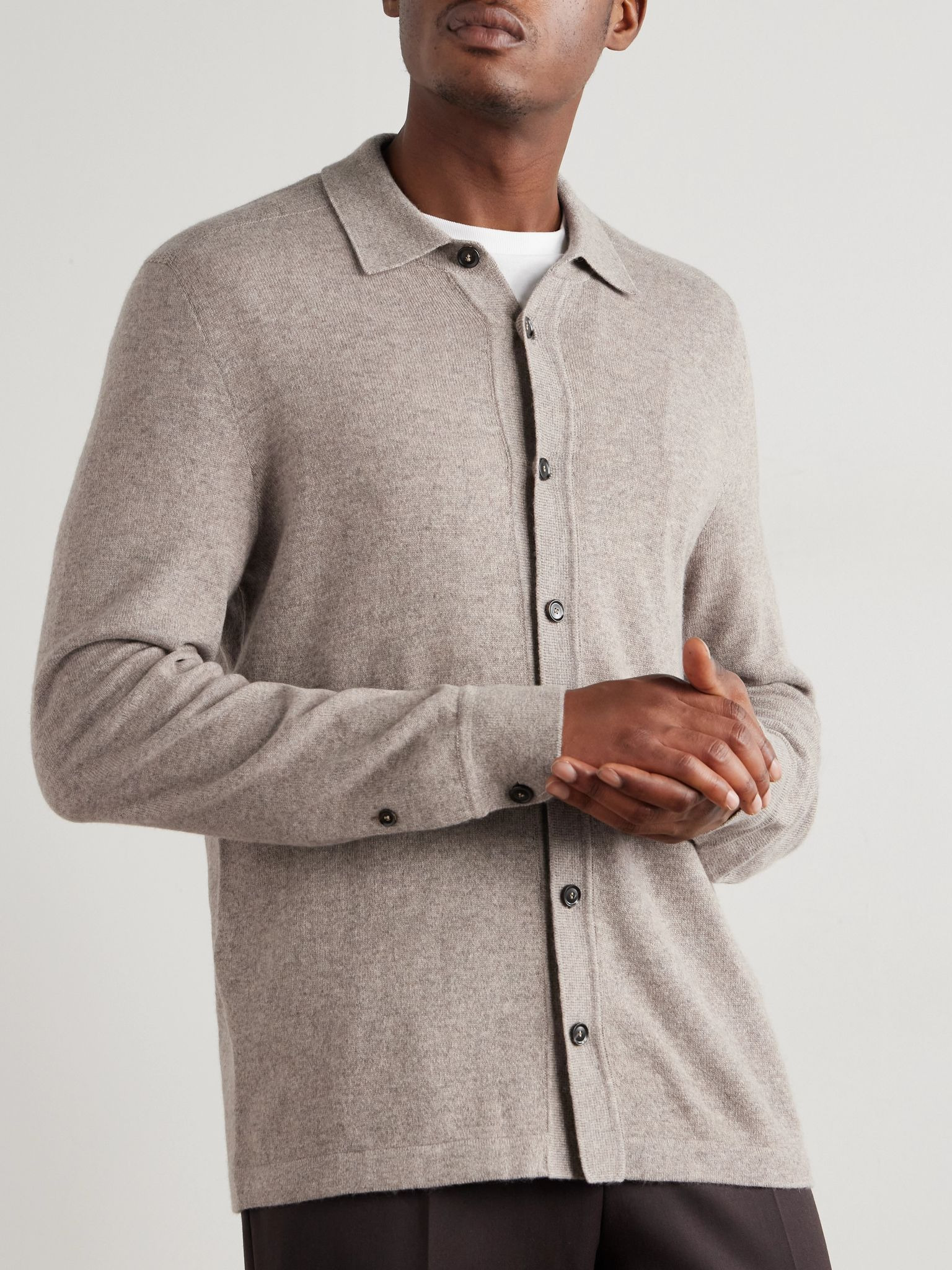 Cashmere Cardigan Beige - 3