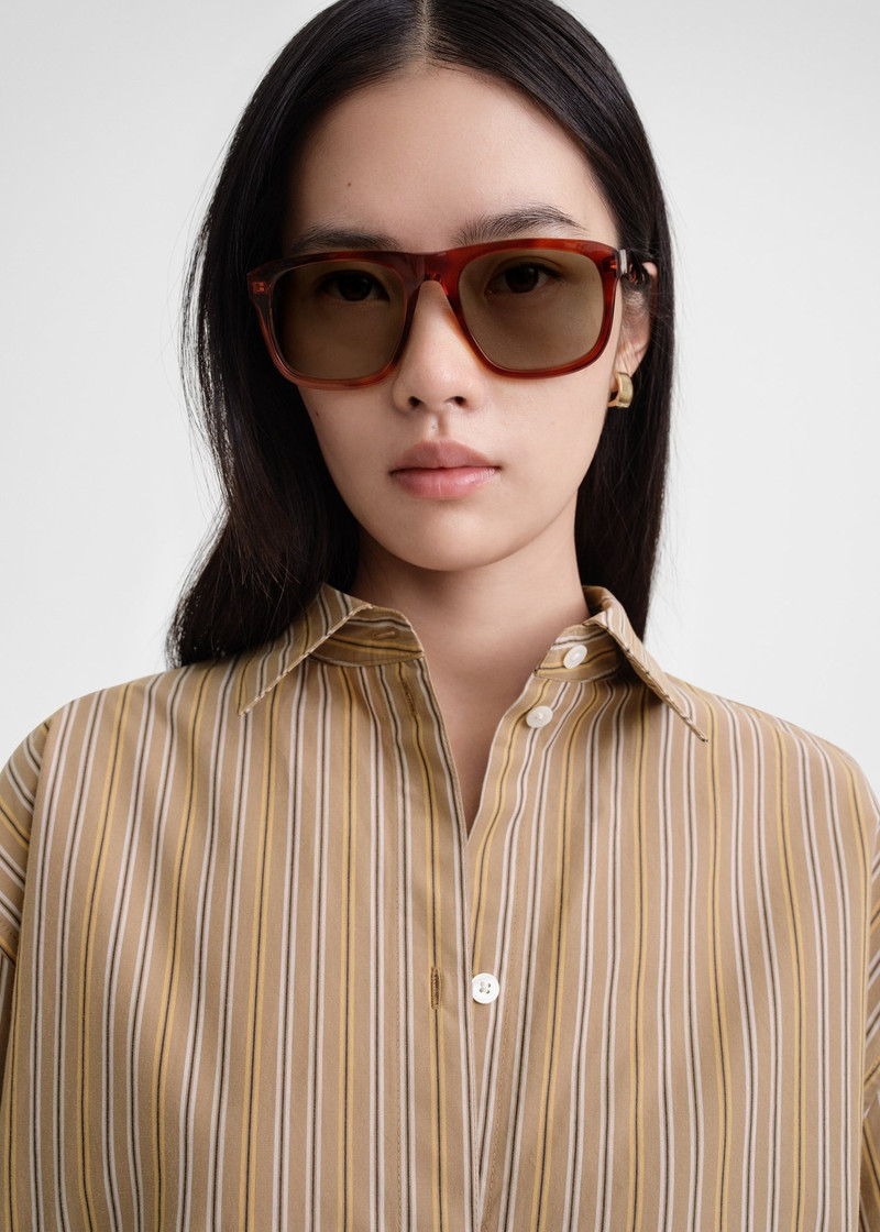 TOTEME The Navigators sunglasses havana outlook