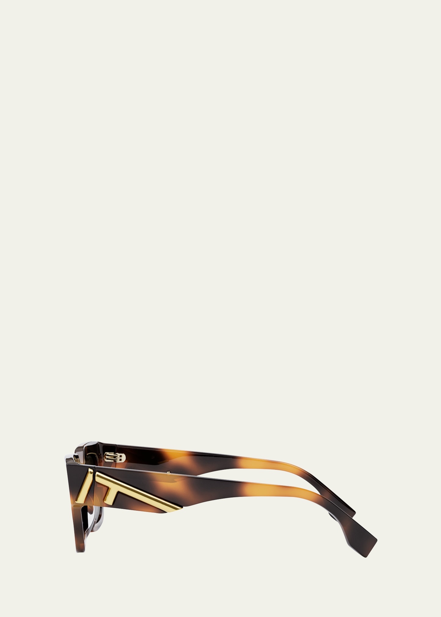 Oversized F Square Acetate Sunglasses - 3