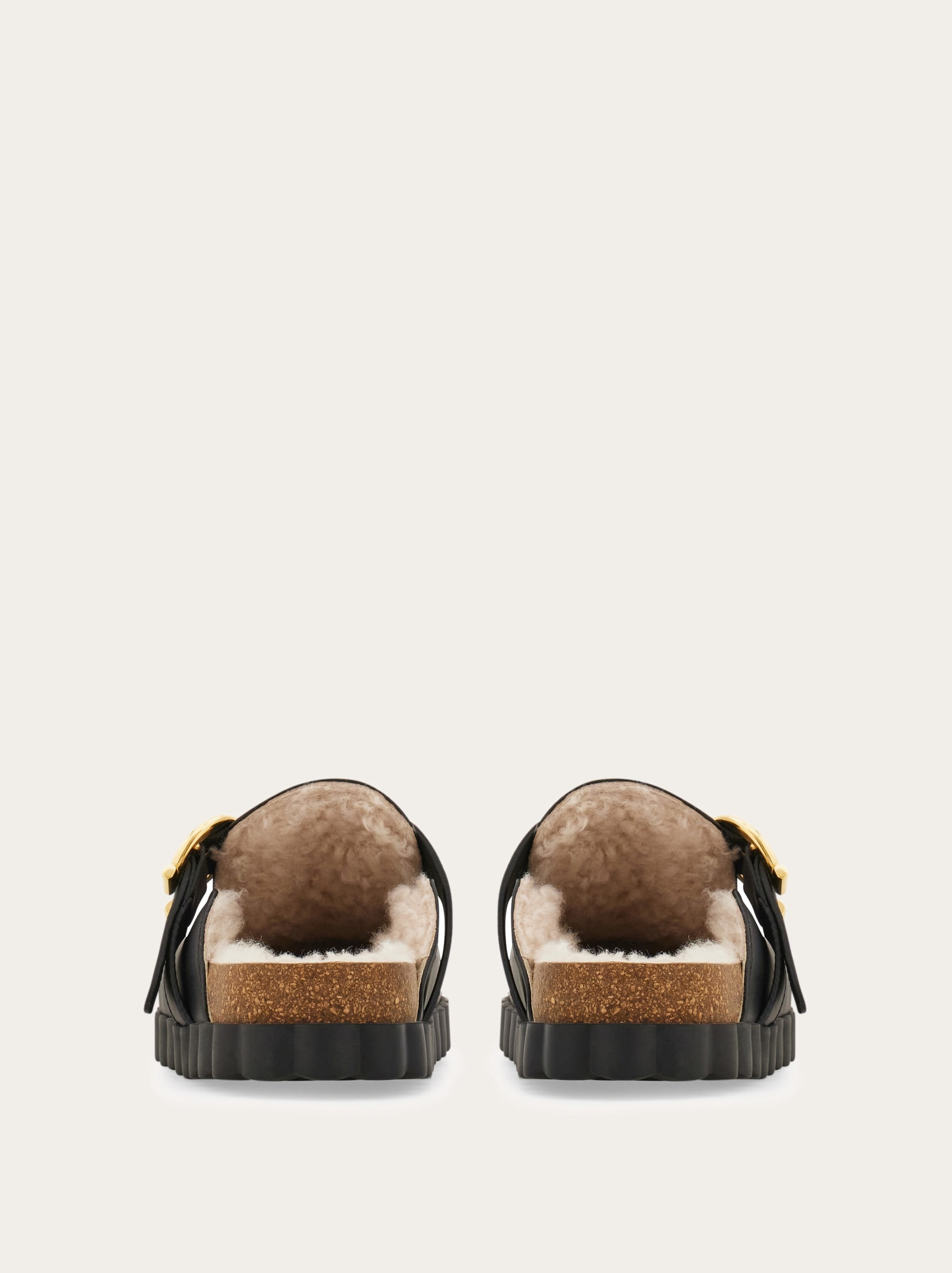 Gancini clog with rippled sole detail - 5